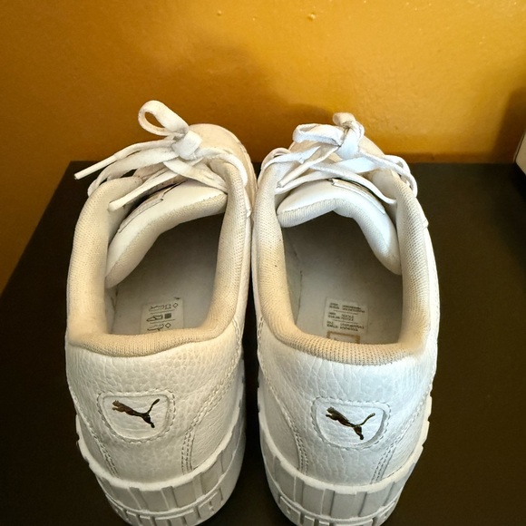 PUMA White 8.5 White Sneakers - gently worn - Picture 5 of 5